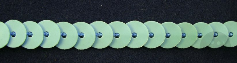 Pailletten - Meterware - hellblau - Breite 0,5 cm