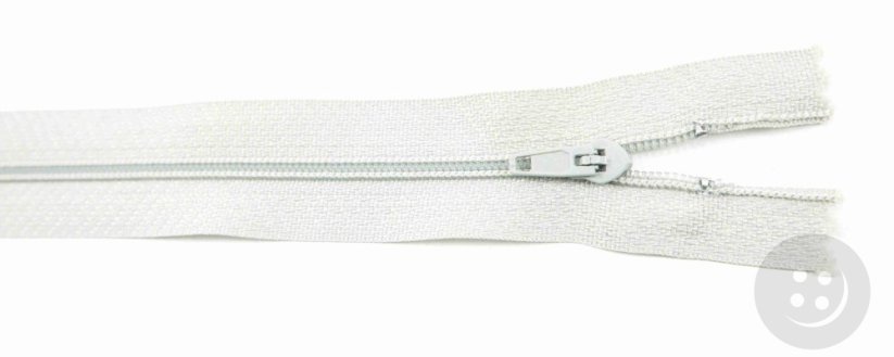Nedělitelný jemný plastový spirálový zip (velikost číslo 3) různé barvy - délka 12 cm - 60 cm