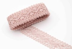 Paličkovaná krajka - vsadka - béžová - šířka - 2,5 cm