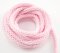 Bavlněná oděvní šňůra - vintage růžová - průměr 0,5 cm
