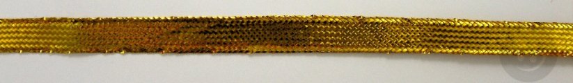 Lámová stuha - zlatá - šírka 0,8 cm