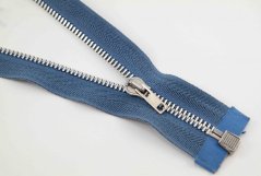 Kovový zips č.5 s niklovými zubami - viac dĺžok