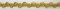 Leonský prýmek - zlatá - šíře 1,5 cm