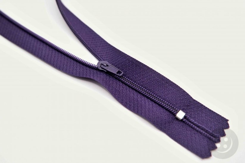Nedělitelný jemný plastový spirálový zip (velikost číslo 3) různé barvy - délka 12 cm - 60 cm