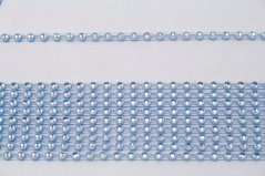 Rhinestone trim - blue - width 0,4 cm
