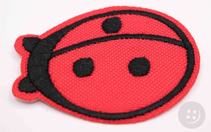 Iron-on patch - Ladybug - dimensions 5,8 cm x 4,5 cm