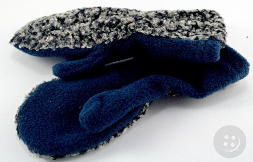 Rukavice - tmavo modrá - dĺžka 19 cm