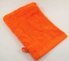 Frotteehandtuch - Orange - Größe 15 cm x 22 cm