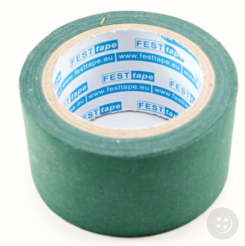 Kobercová lepiaca páska - zelené odtieny - šírka 4,8 cm