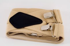 Herren Hosenträger - beige - Breite 5 cm