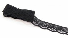Polyester Lace - black - width 2,5 cm