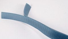 Našívacie suchý zips - stredne šedá - šírka 2 cm