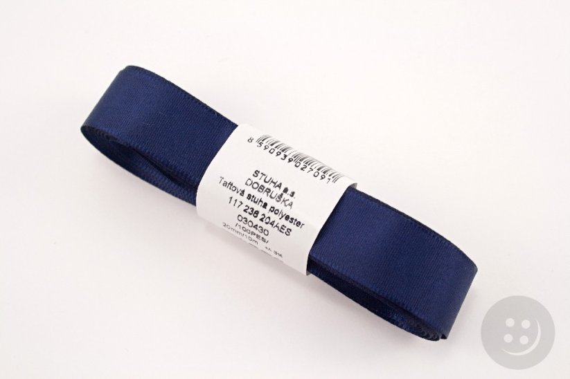 Dark blue taffeta ribbon No. 430