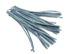 Decorative fuzzy wire - gray