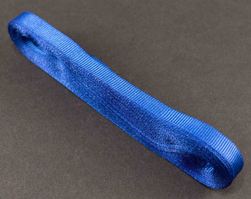 Luxusná saténová rypsová stuha - šírka 1 cm - kráľovská modrá