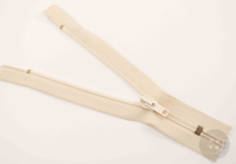 Nedělitelný jemný plastový spirálový zip (velikost číslo 3) různé barvy - délka 12 cm - 60 cm