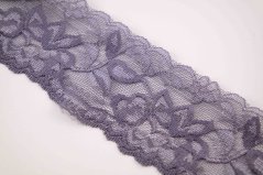 Elastic lace - grey - width 5 cm