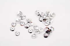 Sew-on sequins - silver - diameter 0,6 cm