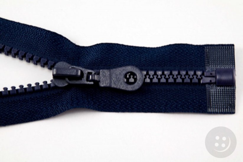 Dělitelný kostěný zip - délka (30 - 95 cm) - různé barvy