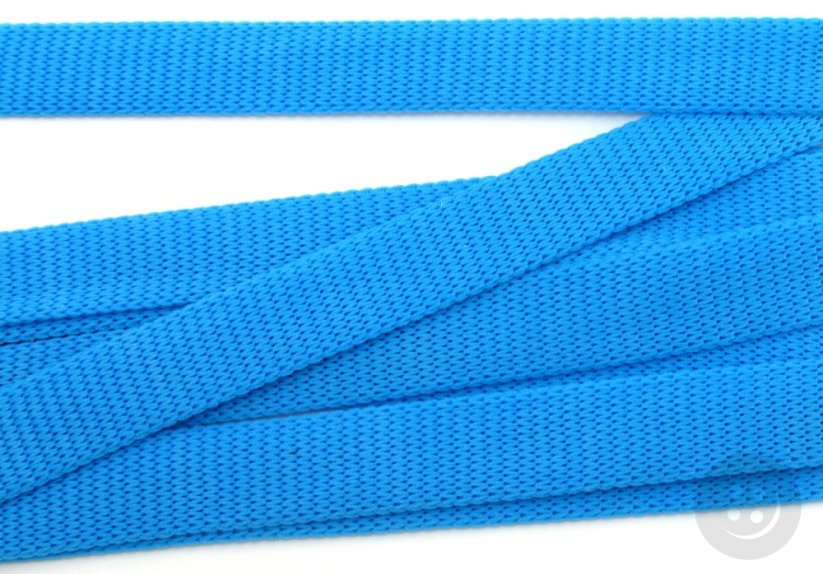 Textilní dutinka - světle modrá - šířka 1 cm