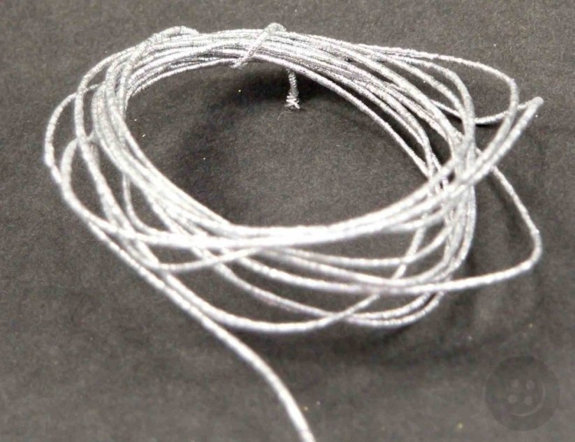 Dekorační drátek průměr 0,1 cm - stříbrná - gympa