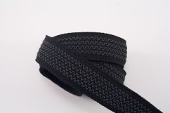 Anti-slip elastic - black - width 2 cm