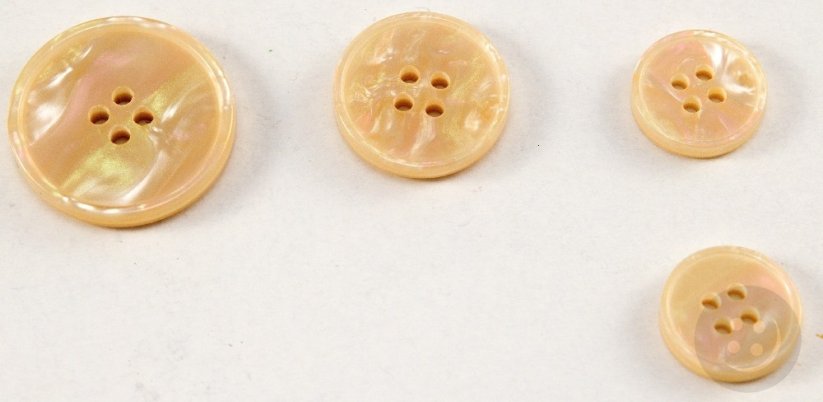 Knopf für Anzug - gelb - Durchmesser 1,5 cm