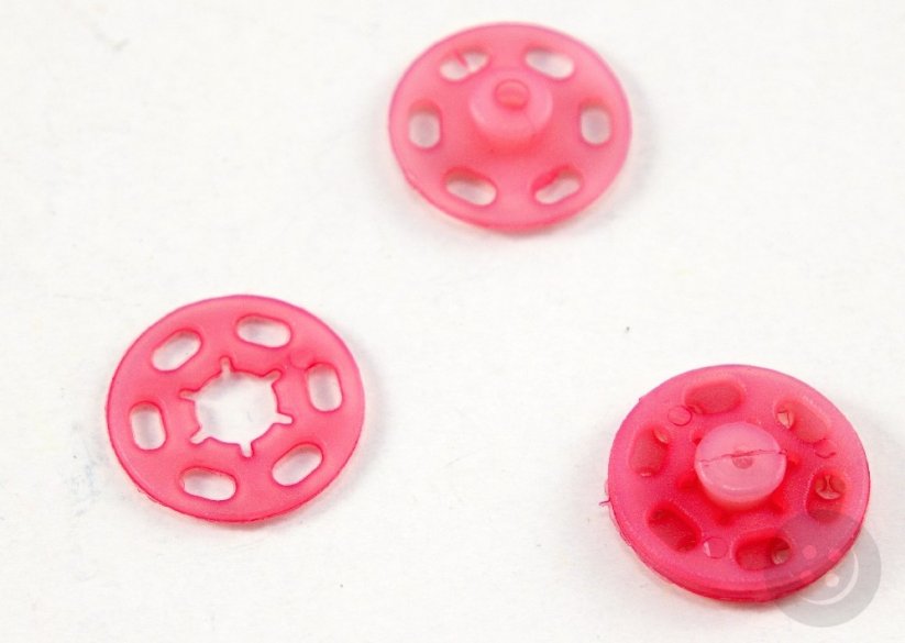 Plastic snap - antique pink - diameter 1.8 cm