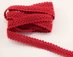 Galon trim - loops - red - width 1.5 cm