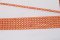 Rhinestone trim - orange with rainbow highlights - width 0,4 cm