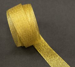 Lurex ribbon - gold - width 2 cm