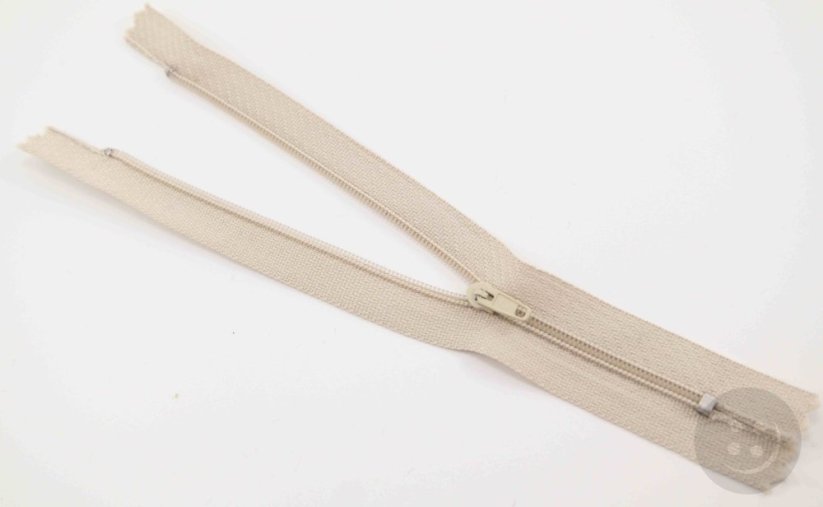 Nedělitelný jemný plastový spirálový zip (velikost číslo 3) různé barvy - délka 12 cm - 60 cm