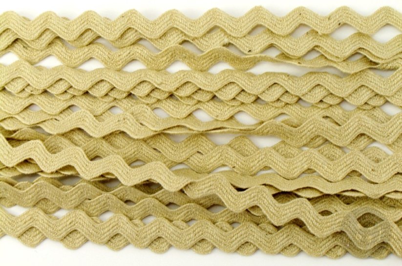 Zackenlitze - beige - Breite 0,8 cm