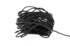 Polyesterová žaluziová šňůra - černá - průměr 0,14 cm