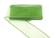 Chiffonband mit verstärktem Rand Khaki 3 cm Chiffonband mit verstärktem Rand Khaki 3 cm