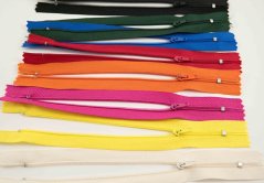 Weicher plastik Reißverschluss - nicht teilbar (Größe Nr. 3) verschiedene Farben - Länge 12 cm - 60 cm
