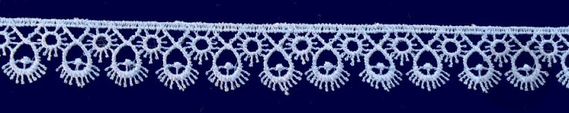 Guipure lace trim - light blue - width 1,8 cm