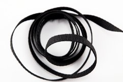Polypropylene webbing - black - width 1 cm