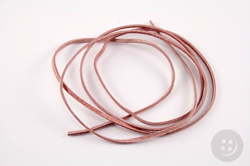 Lederband - pink - Länge ca 90 cm