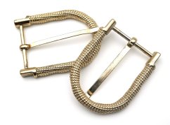 Metallschnalle mit Dorn – Gold – Durchlass 3,7 cm