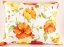 Buchweizenkissen - große Mohnblumen auf weißem Hintergrund - Größe 35 cm x 28 cm