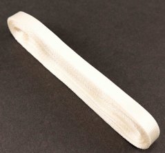 Luxuriöses Satin-Ripsband - Breite 1 cm - hell beige