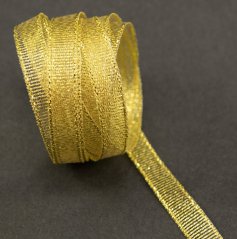 Lurexová stuha - zlatá - šíře 0,6 cm