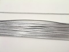 Lurexkordel silber - Breite 0,2 cm