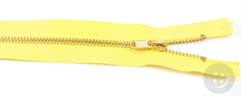 Indivisible metal brass zipper no.3 mehr Farben - length (10 - 25 cm)