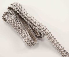 Leon trim - silver - width 1.3 cm