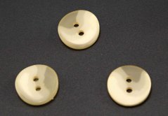 Lochknopf - markantes beige Melange - Durchmesser 1,5 cm