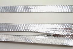Metallic ribbon - silver - width 1 cm