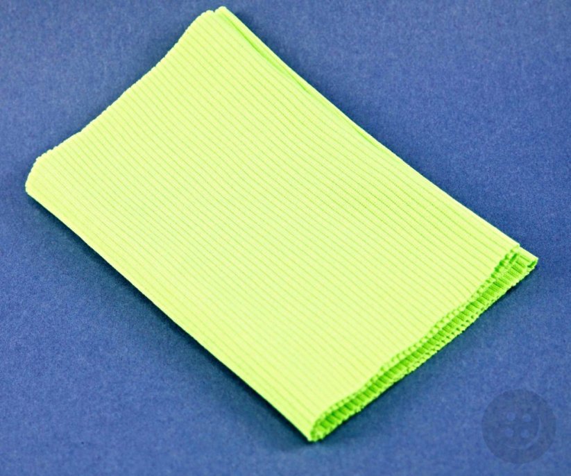 Polyester knit - neon green - dimensions 16 cm x 80 cm