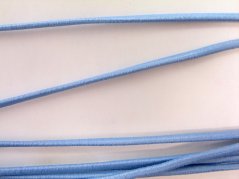 Runder Gummiband für Jacken - Hellblau - Durchmesser 0,3 cm
